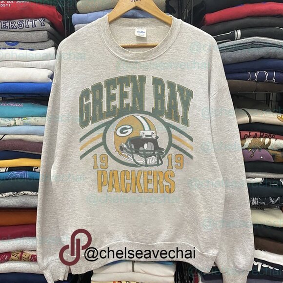 Vintage Green Bay Packers Football Sweatshirt, Retro NFL Green Bay Packers Shirt - Picture 1 of 2